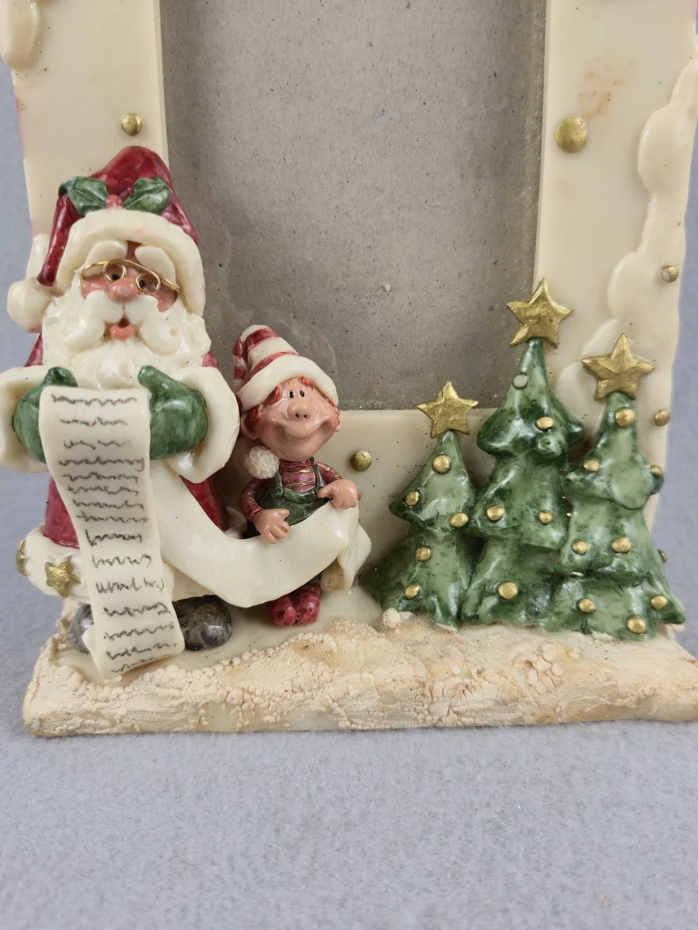Nancye Williams Coyne's Co Christmas Frame Santa Elf HO HO HO Vintage 2000 NW851